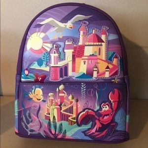 Disney The Little Mermaid Ariel Castle Mini Backpack Loungefly